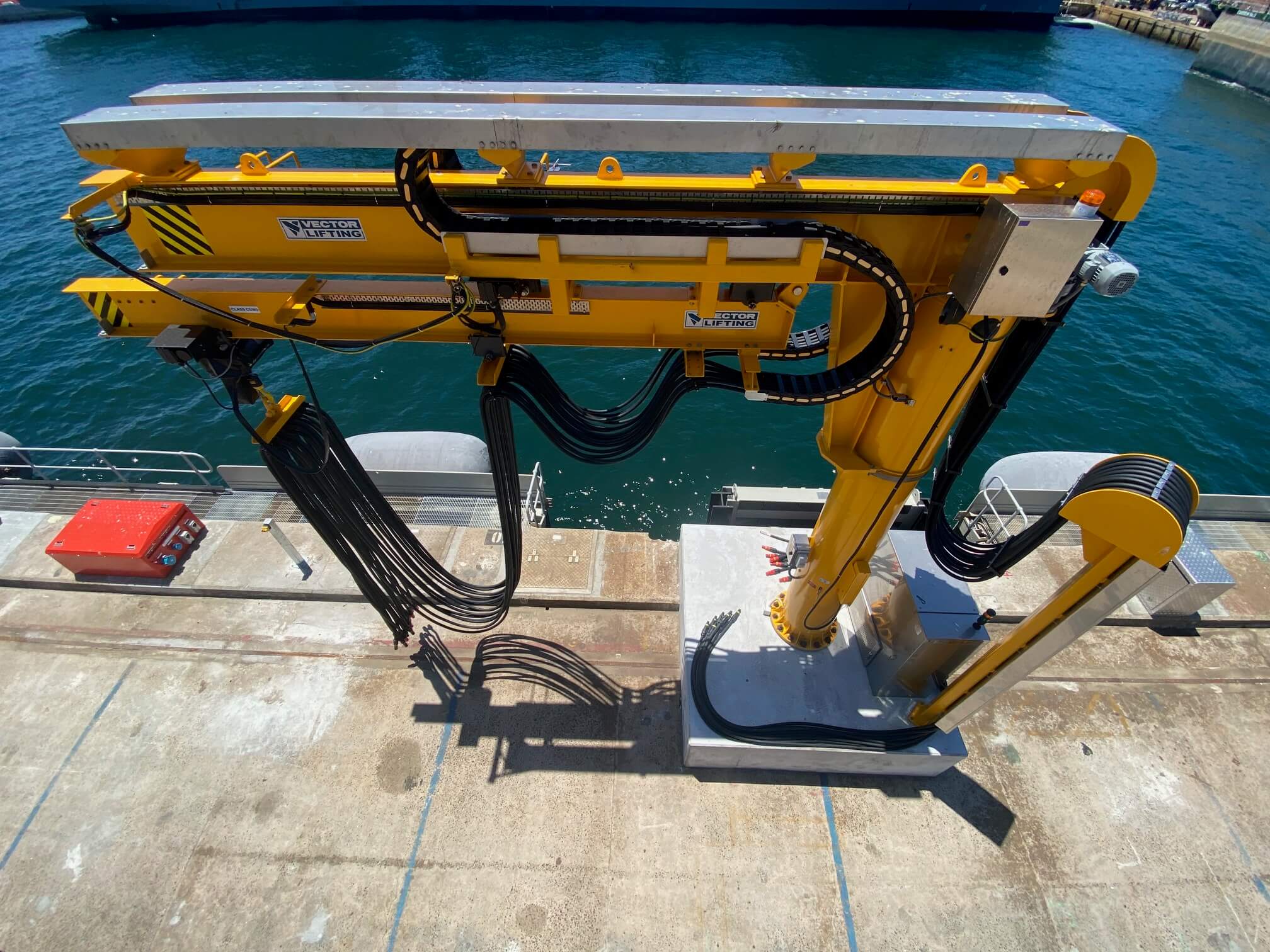 Cathead Extendable Slewing Jib Crane Vector Lifting Vector Lifting